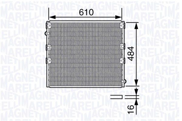 MAGNETI MARELLI kondensatorius, oro kondicionierius 350203683000